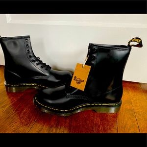 Authentic Doc Marten Black Leather Boots
